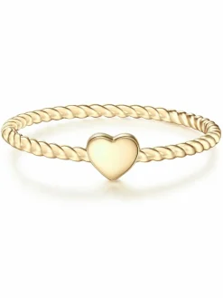 Glanzstücke München Schmuck<Damen Ring - Herz gold uni