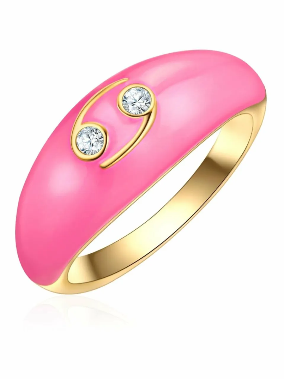 Glanzstücke München Schmuck<Damen Ring - Sternzeichen Krebs gold uni