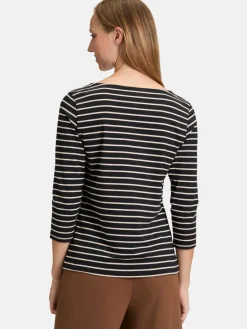 Betty Barclay Shirts & Tops<Damen Ringelshirt schwarz mehrfarbig gestreift