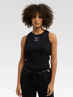 Carlo Colucci Shirts & Tops<Damen Ripptanktop - Demo schwarz uni