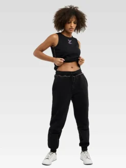 Carlo Colucci Shirts & Tops<Damen Ripptanktop - Demo schwarz uni