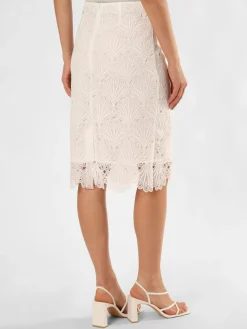 comma Röcke<Damen Rock weiß uni