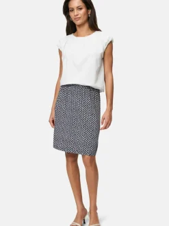 zero Röcke<Damen Rock blau gemustert