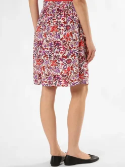 Marie Lund Röcke<Damen Rock ecru pink gemustert