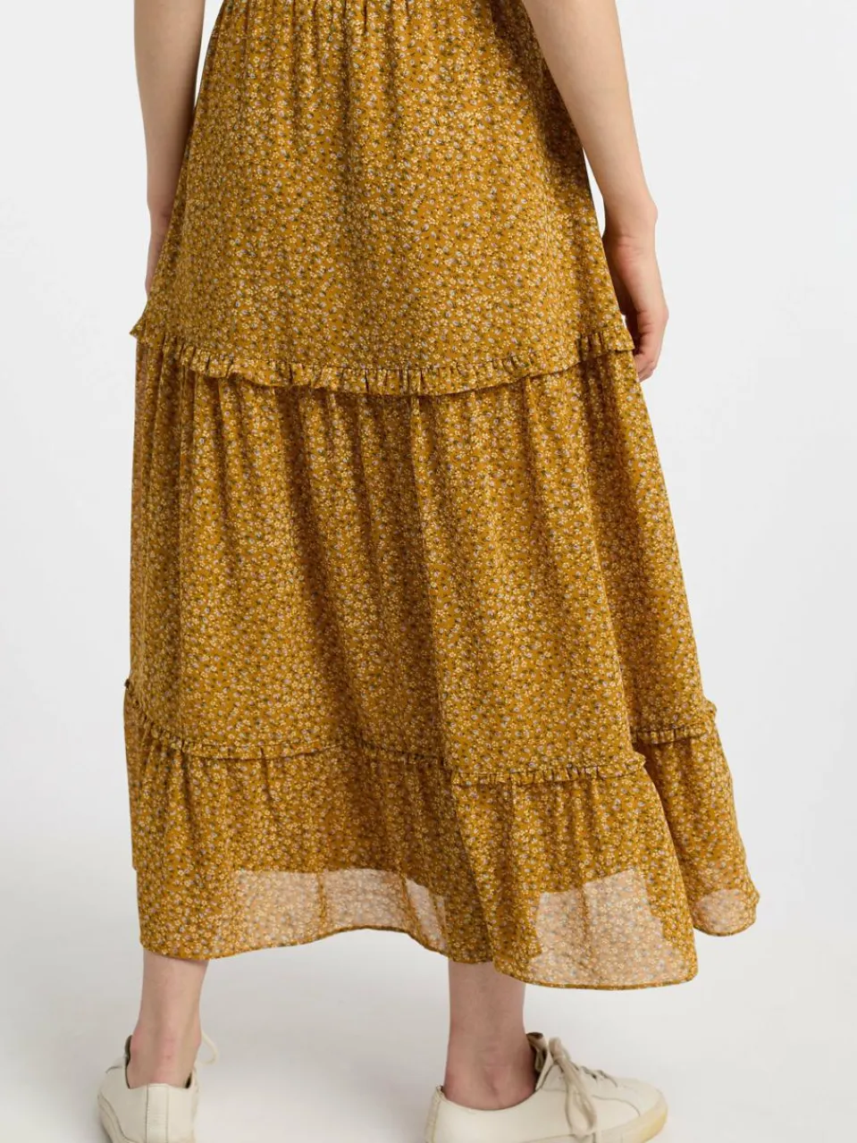 Dreimaster Röcke<Damen Rock gelb gemustert