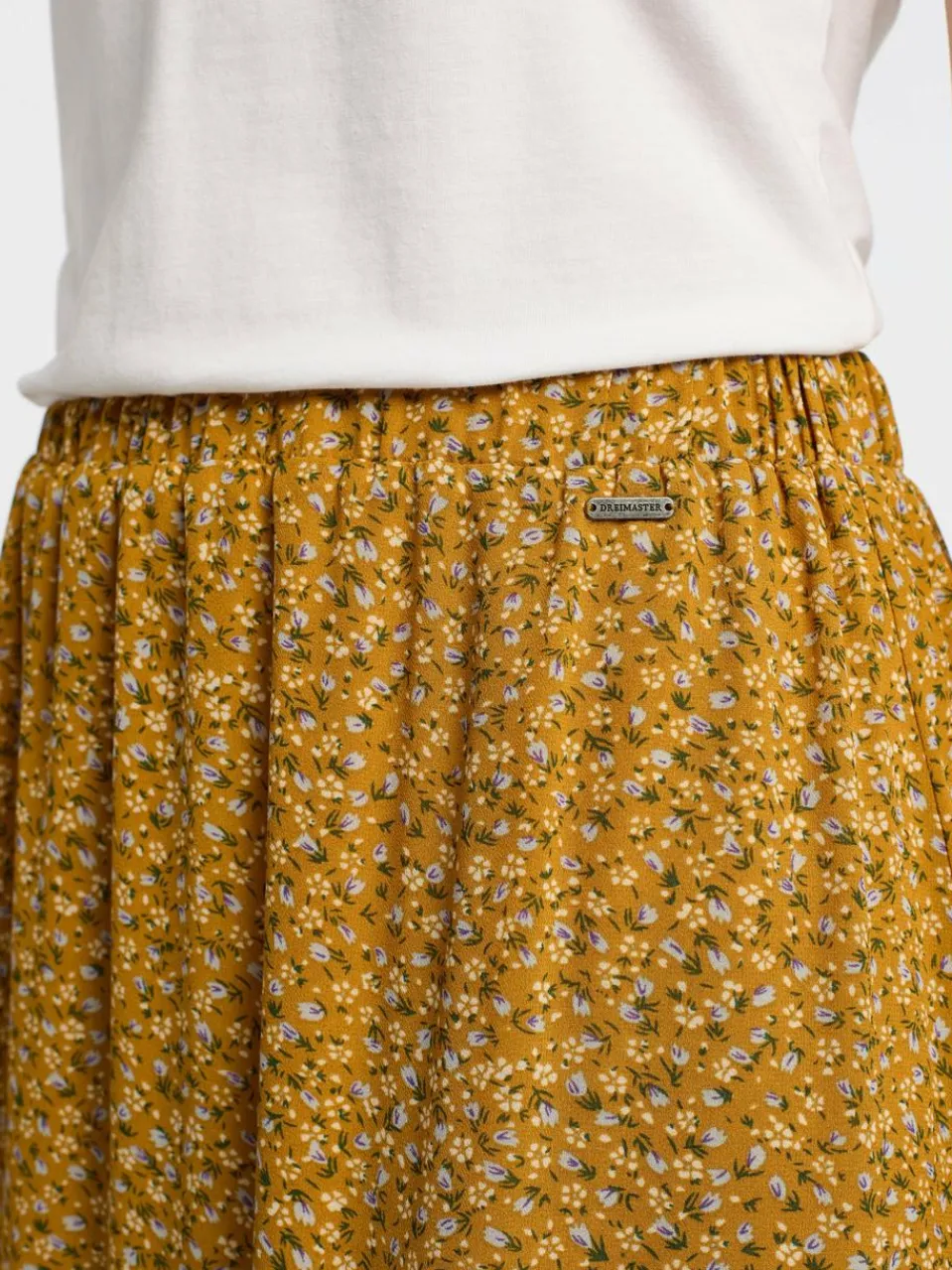 Dreimaster Röcke<Damen Rock gelb gemustert