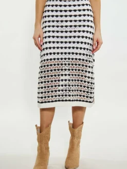 IZIA Röcke<Damen Rock weiß gestreift