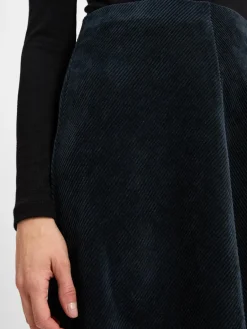 Marie Lund Röcke<Damen Rock marine strukturiert