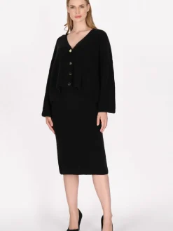 Dreimaster Röcke<Damen Rock schwarz uni