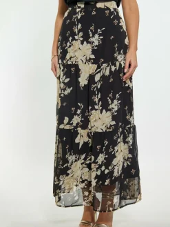 Faina Röcke<Damen Rock schwarz gemustert