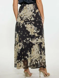 Faina Röcke<Damen Rock schwarz gemustert