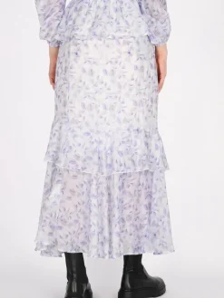 Dreimaster Röcke<Damen Rock blau gemustert