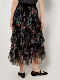 Apricot Röcke<Damen Rock schwarz gemustert