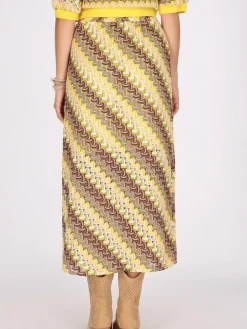 IZIA Röcke<Damen Rock gelb gestreift
