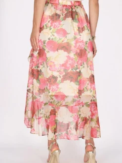 Faina Röcke<Damen Rock pink gemustert