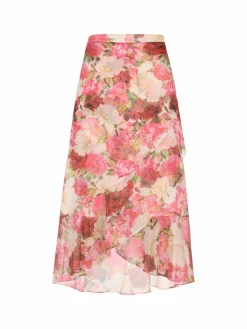 Faina Röcke<Damen Rock pink gemustert