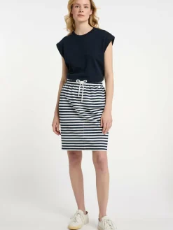 Dreimaster Röcke<Damen Rock marine gestreift