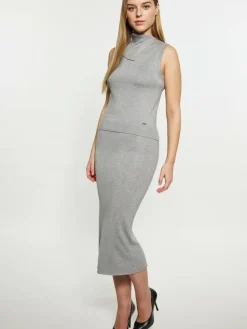 Dreimaster Röcke<Damen Rock grau uni