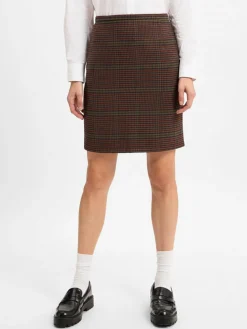 Franco Callegari Röcke<Damen Rock braun mehrfarbig kariert