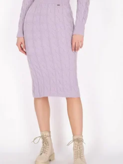 Dreimaster Röcke<Damen Rock lila uni