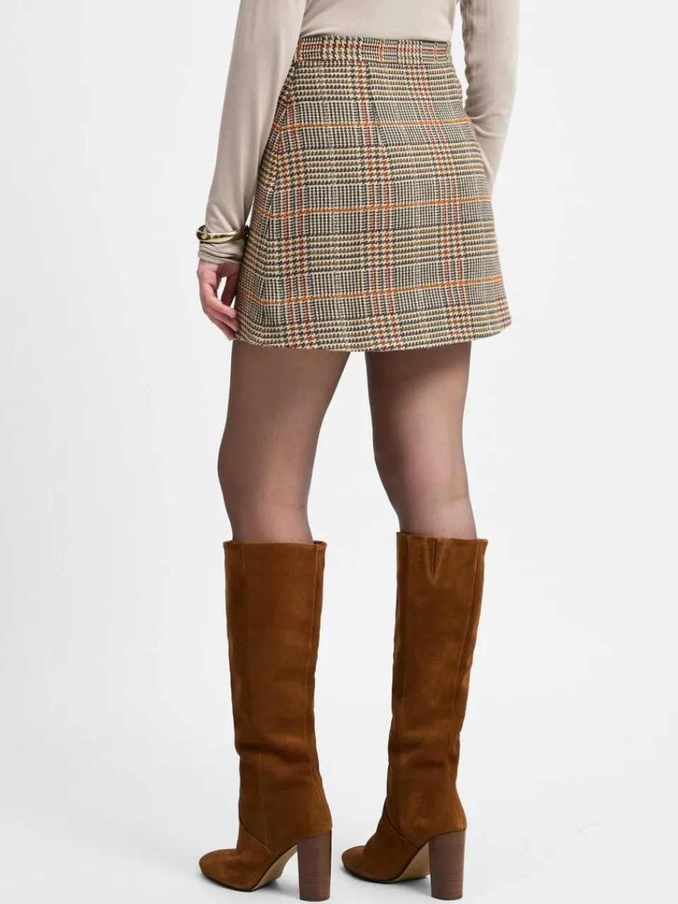 Tommy Hilfiger Röcke<Damen Rock beige mehrfarbig gemustert