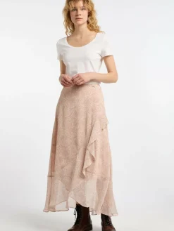 Dreimaster Röcke<Damen Rock rosa gemustert