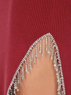 Faina Röcke<Damen Rock bordeaux uni