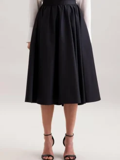 Seidensticker Röcke<Damen Rock - Uni blau uni