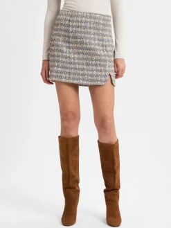 Y.A.S Röcke<Damen Rock - YASSiraz grau braun gemustert
