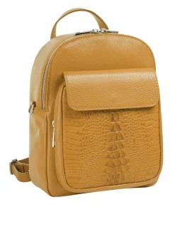 Cluty Taschen & Rucksäcke<Damen Rucksack gelb uni