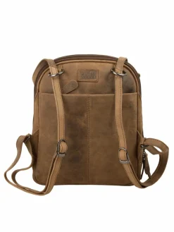 BAGAN Taschen & Rucksäcke<Damen Rucksack braun uni