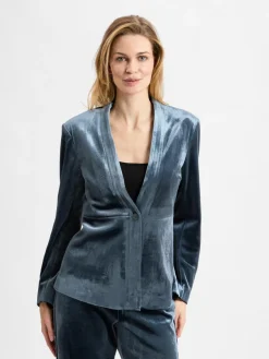 Damen mbyM Blazer>Damen Samt-Blazer - Sinty