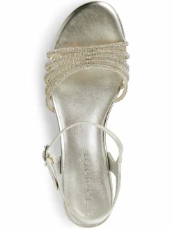 Tamaris Sandalen & Sandaletten<Damen Sandalette silber uni