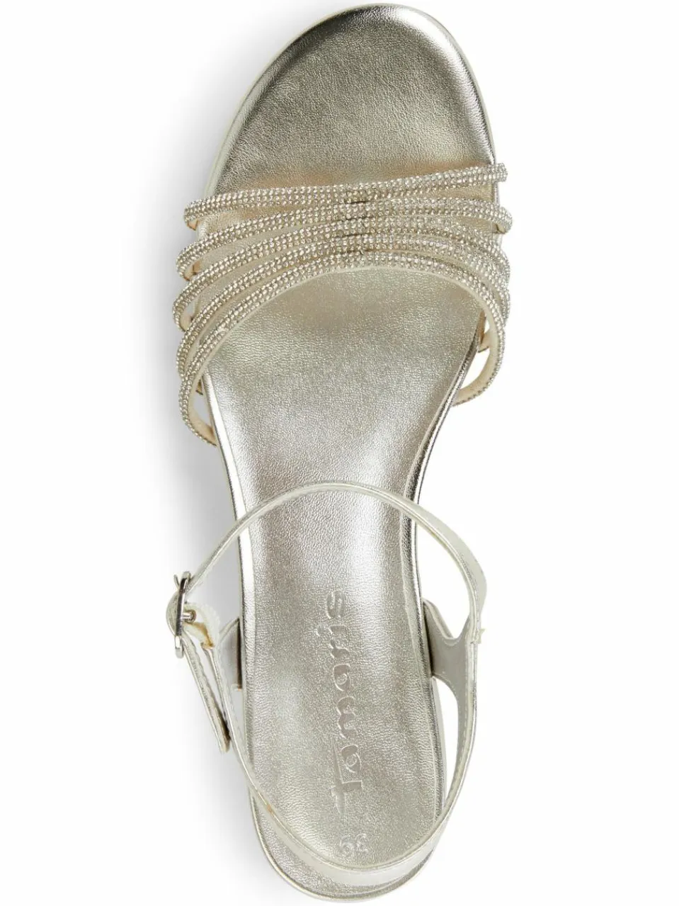 Tamaris Sandalen & Sandaletten<Damen Sandalette silber uni