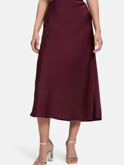 Damen Vera Mont Röcke>Damen Satinrock