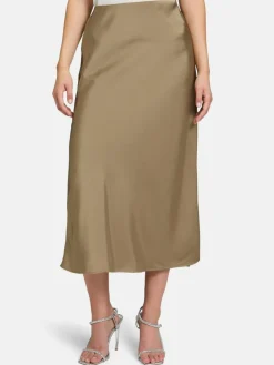 Damen Vera Mont Röcke>Damen Satinrock