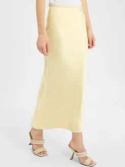 Samsøe Samsøe Röcke<Damen Satinrock zitrone uni