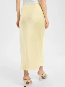 Samsøe Samsøe Röcke<Damen Satinrock zitrone uni