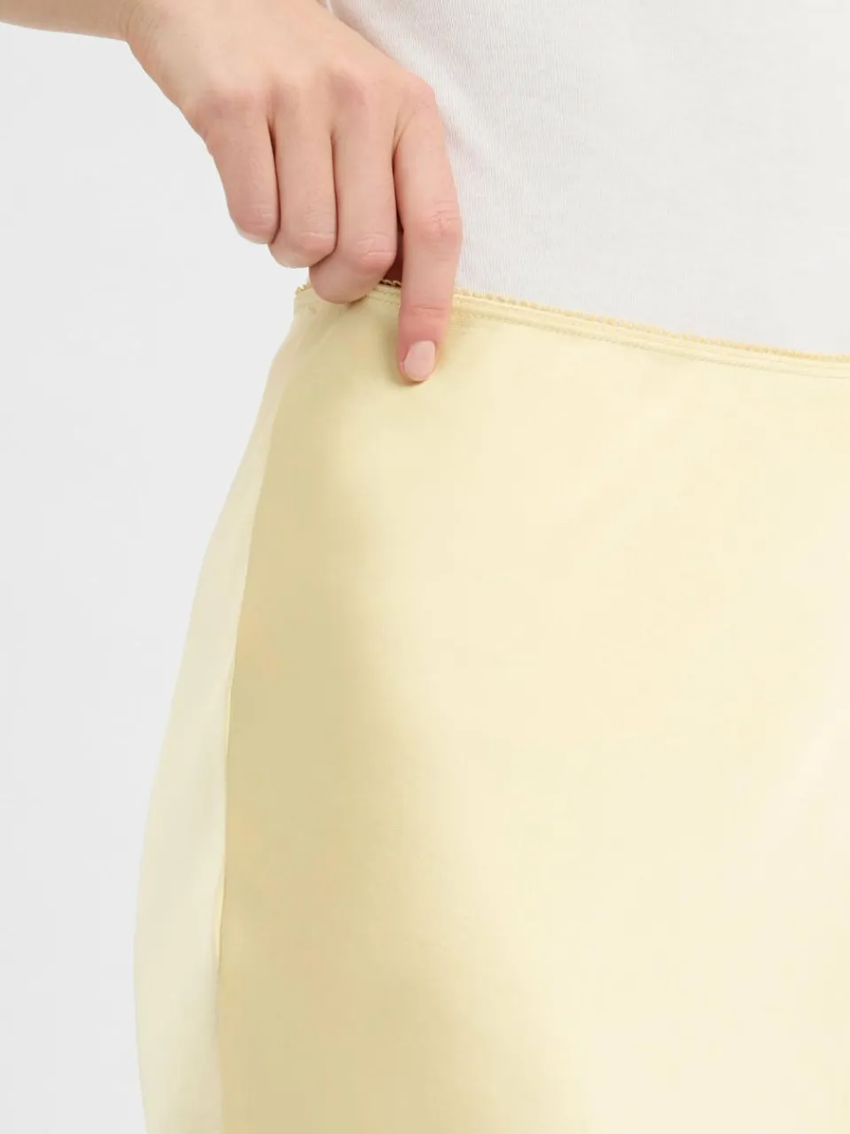 Samsøe Samsøe Röcke<Damen Satinrock zitrone uni