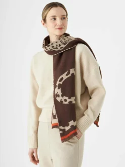 Codello Schals & Tücher<Damen Schal braun bedruckt