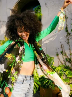 Fraas Schals & Tücher<Damen Schal mehrfarbig kariert