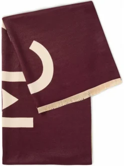 comma Schals & Tücher<Damen Schal aubergine beige uni