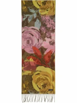 Fraas Schals & Tücher<Damen Schal khaki gemustert