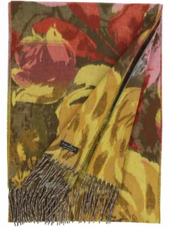 Fraas Schals & Tücher<Damen Schal khaki gemustert