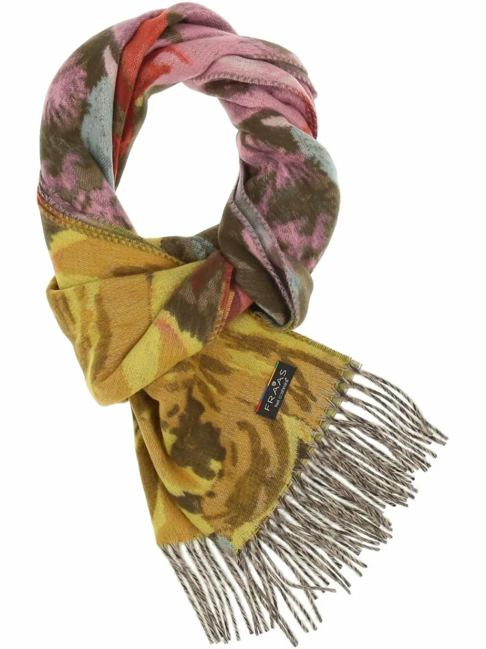 Fraas Schals & Tücher<Damen Schal khaki gemustert