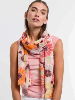 Fraas Schals & Tücher<Damen Schal rosa gemustert