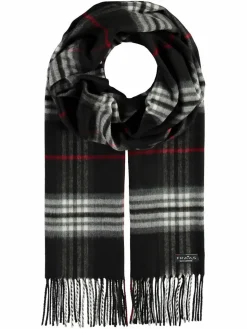 Fraas Schals & Tücher<Damen Schal schwarz kariert