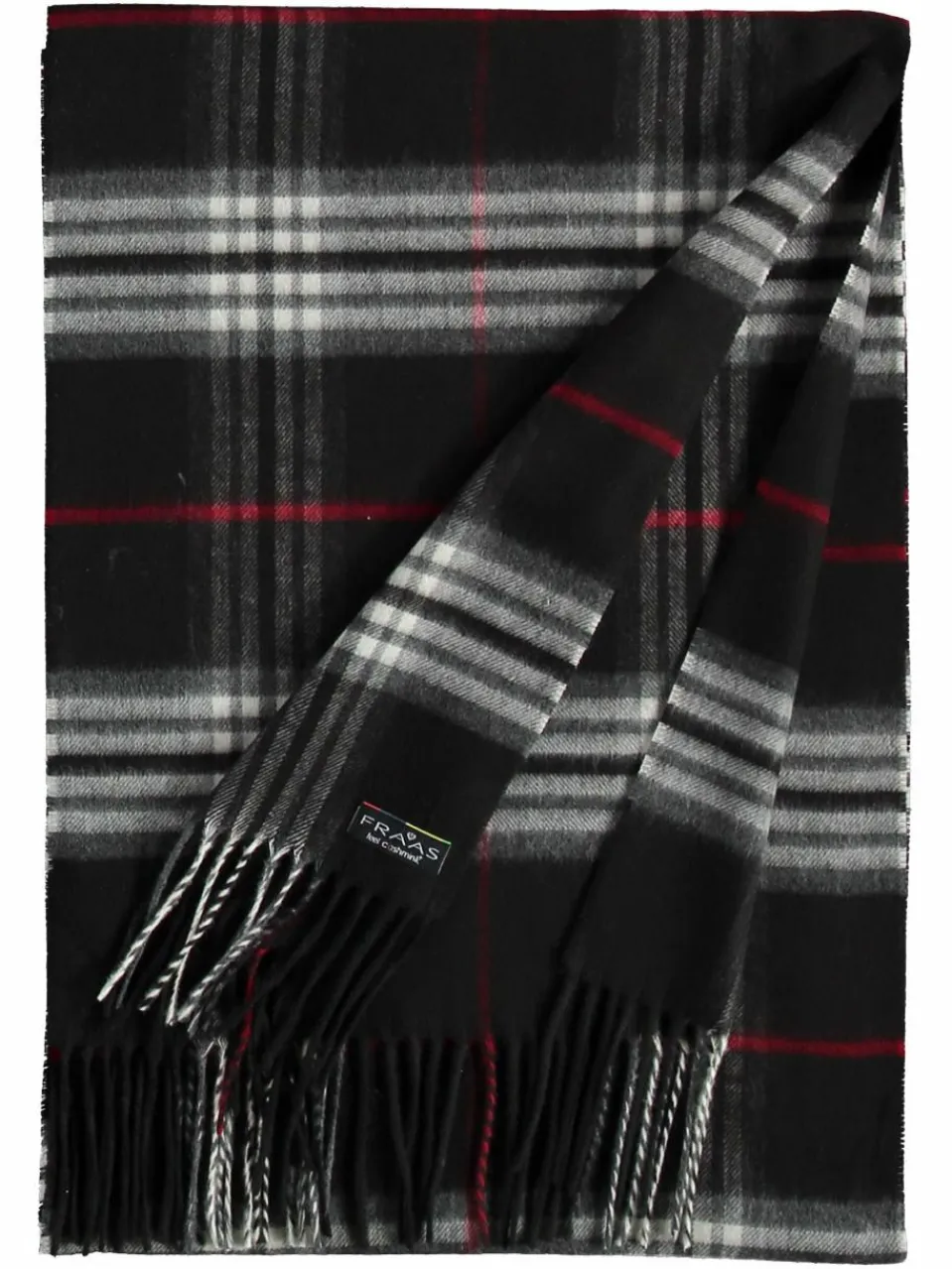 Fraas Schals & Tücher<Damen Schal schwarz kariert