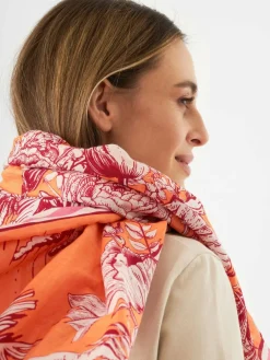 Codello Schals & Tücher<Damen Schal orange bedruckt