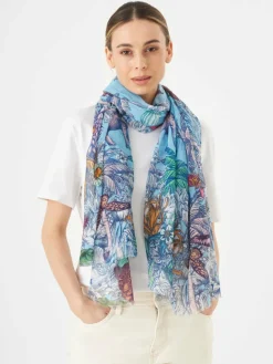 Codello Schals & Tücher<Damen Schal blau gemustert